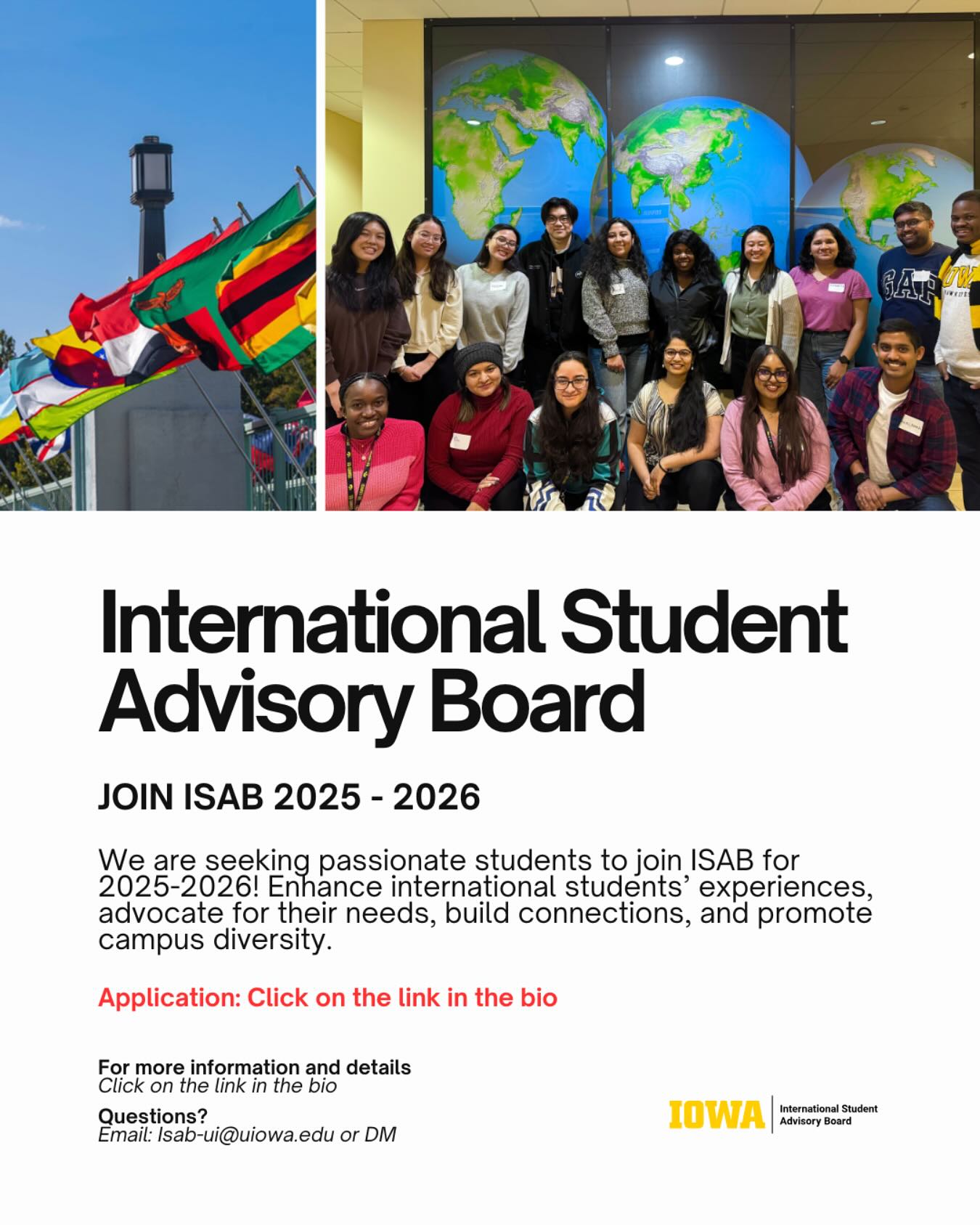 University of Iowa International Student Advisory Board | Iowa City IA