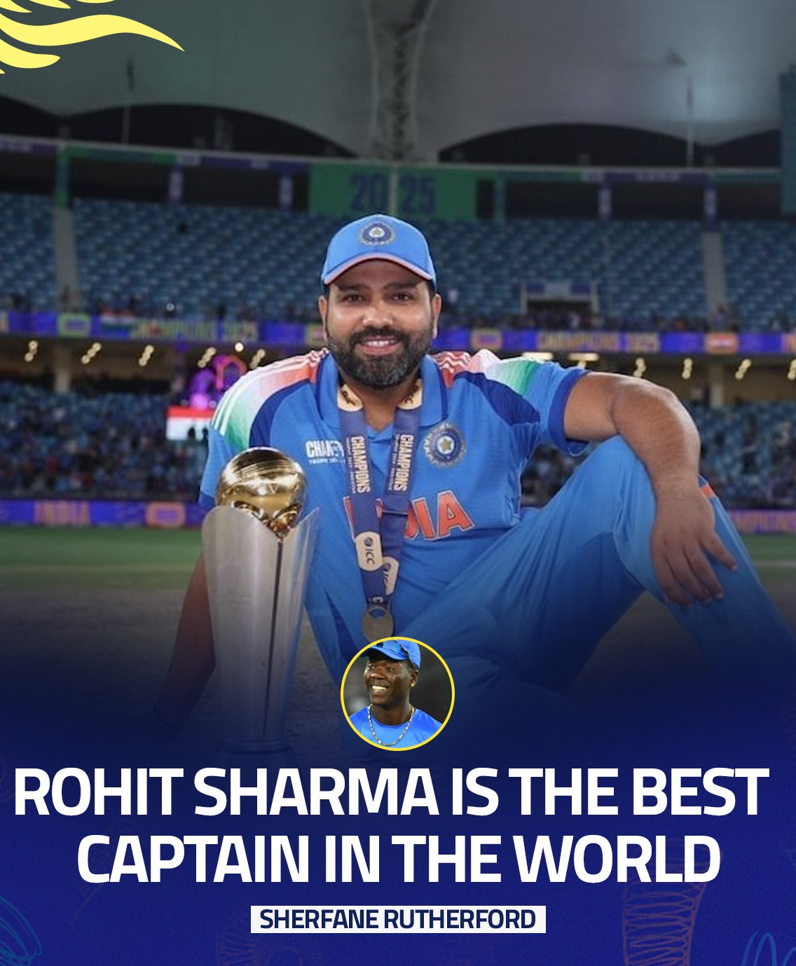 Cricket - Sherfane Rutherford hails Rohit Sharma as the world’s best ...