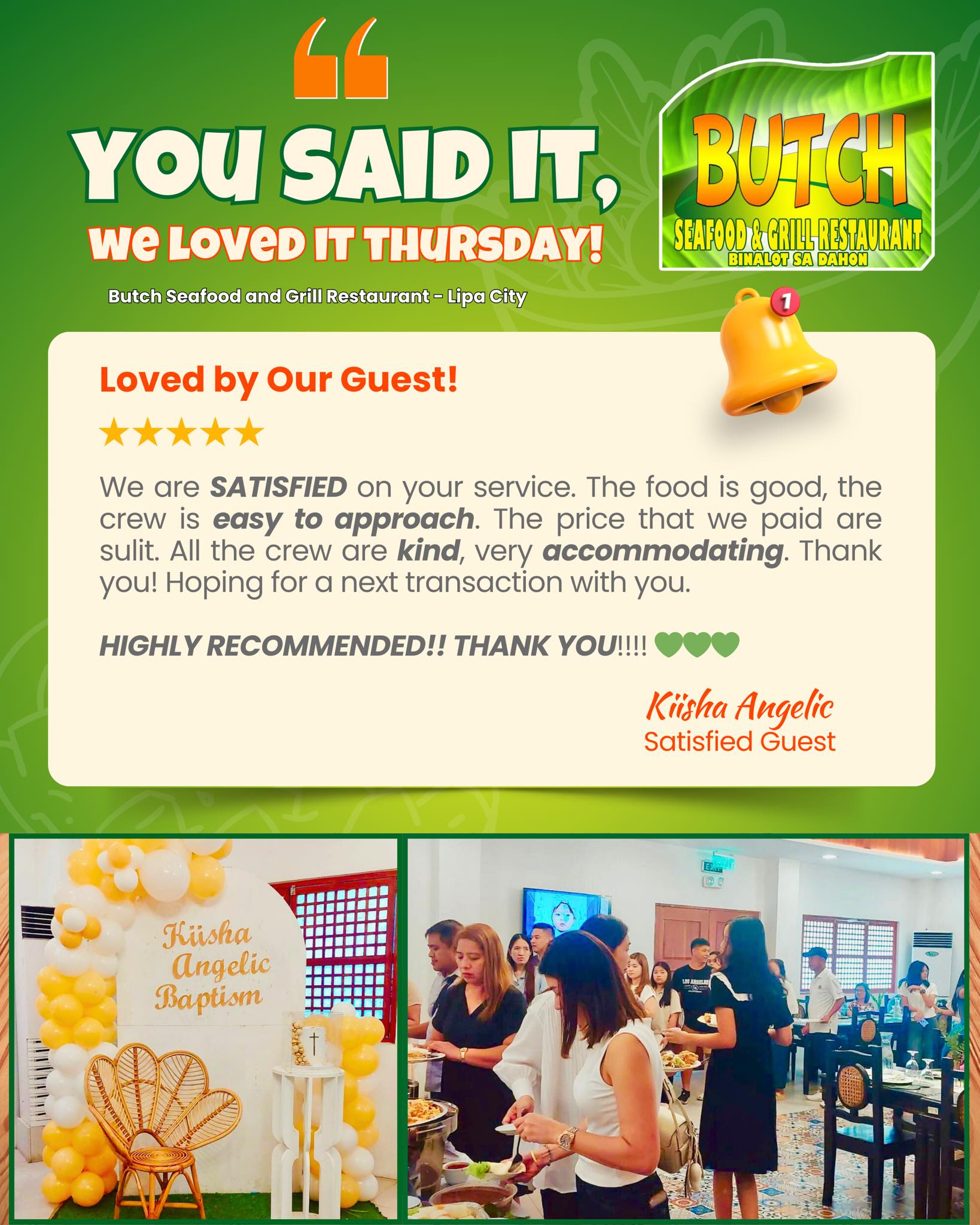 Butch - 𝐘𝐎𝐔 𝐒𝐀𝐈𝐃 𝐈𝐓, 𝐖𝐄 𝐋𝐎𝐕𝐄𝐃 𝐈𝐓 𝐓𝐇𝐔𝐑𝐒𝐃𝐀𝐘! 💬 ️ Thank you for ...