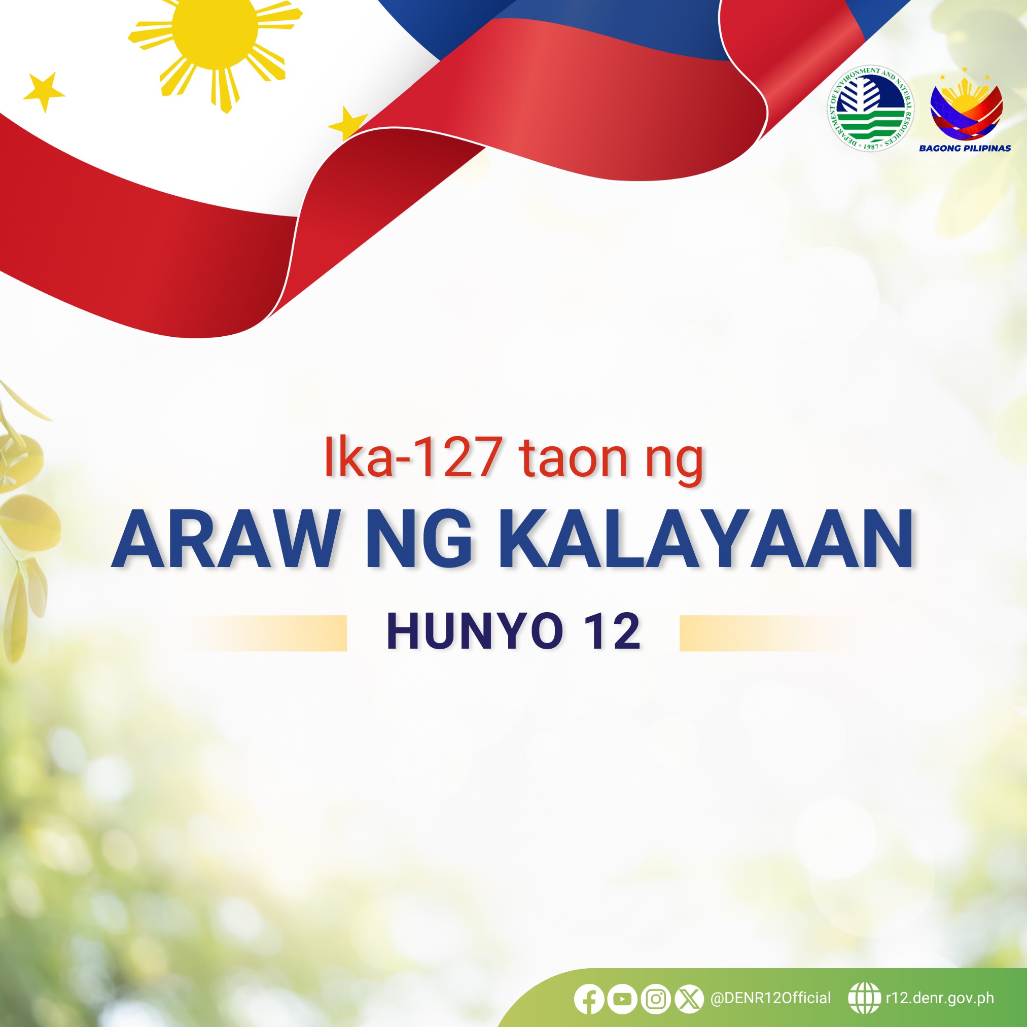 Maligayang Araw ng Kalayaan! 🇵🇭... - DENR Soccsksargen | Facebook