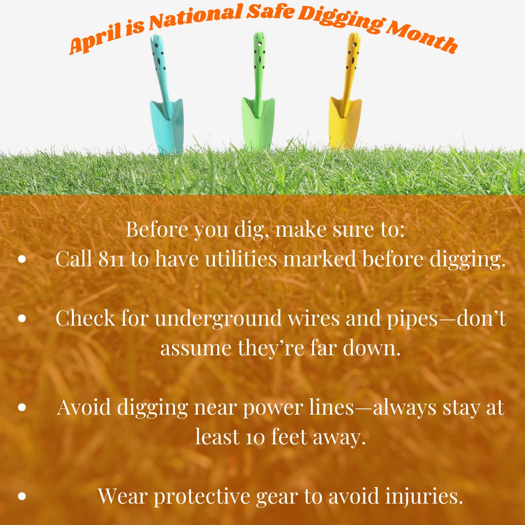 ⛏️💥 April is National Safe Digging... - All Serv Restoration | Facebook