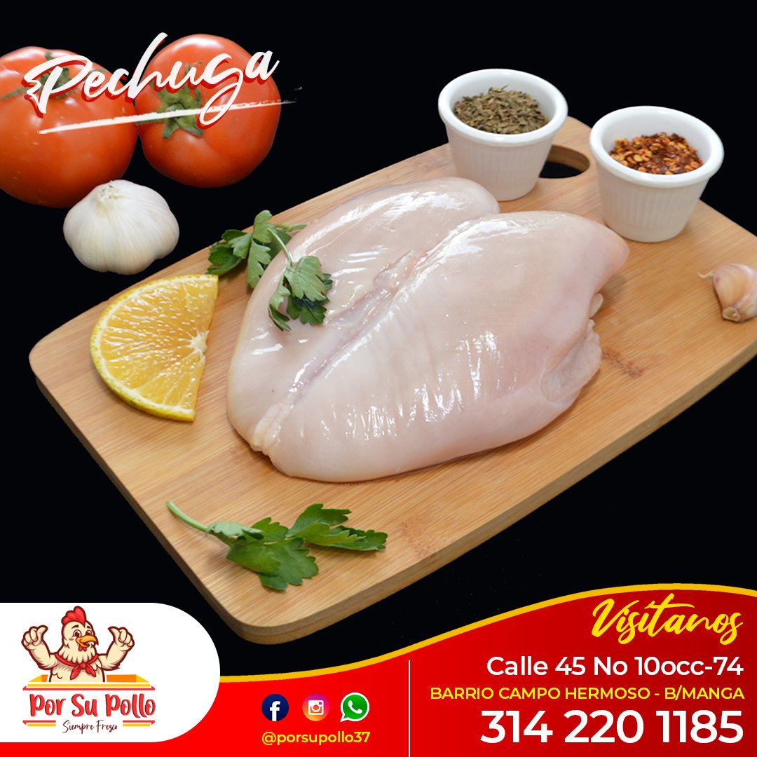 Por su pollo - 🐔 PECHUGA DE POLLO Excelente opción para... | Facebook