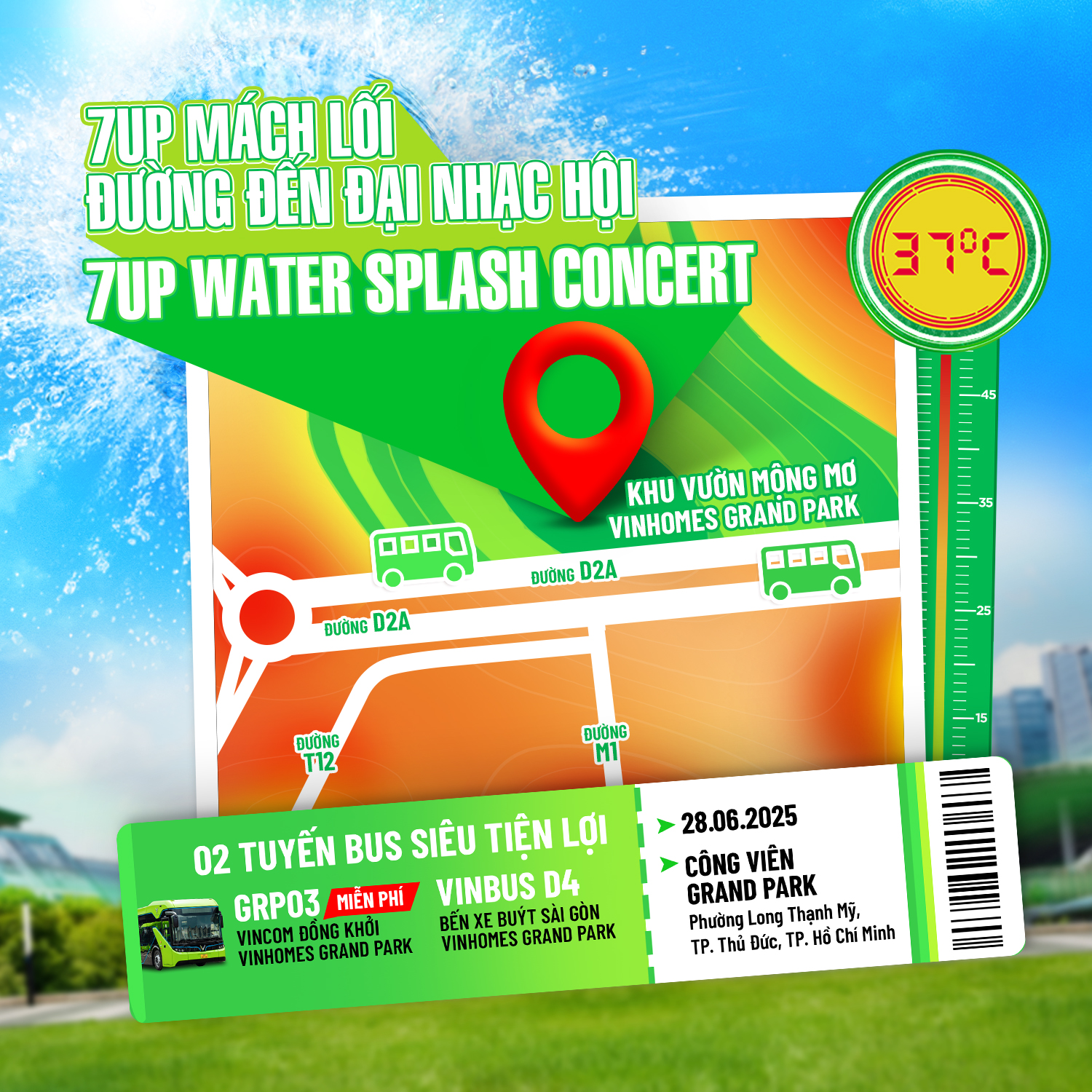 7UP - 📍ĐỊNH VỊ TỌA ĐỘ SẢNG KHOÁI NHẤT MÙA HÈ - 7UP WATER SPLASH CONCERT ...
