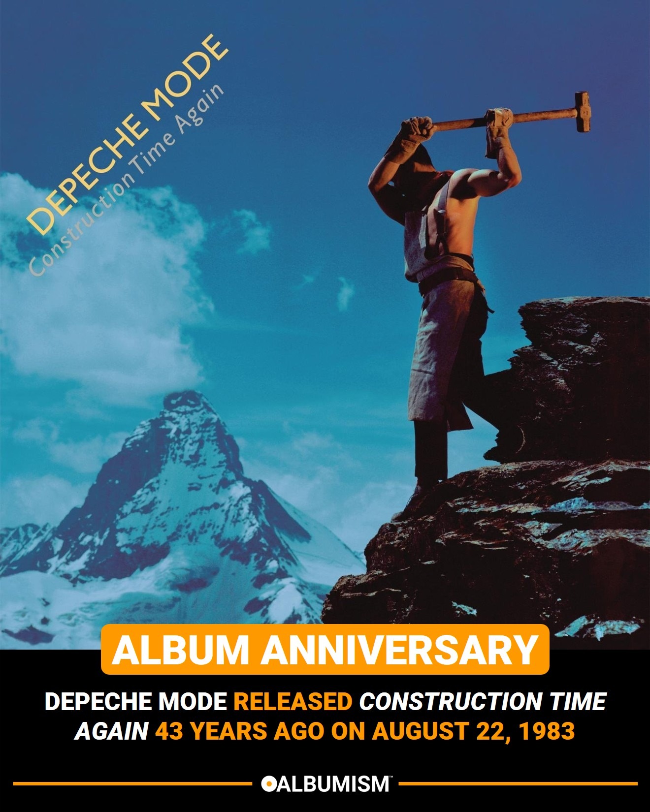 Depeche Mode released 'Construction Time Again' 43 years ago on