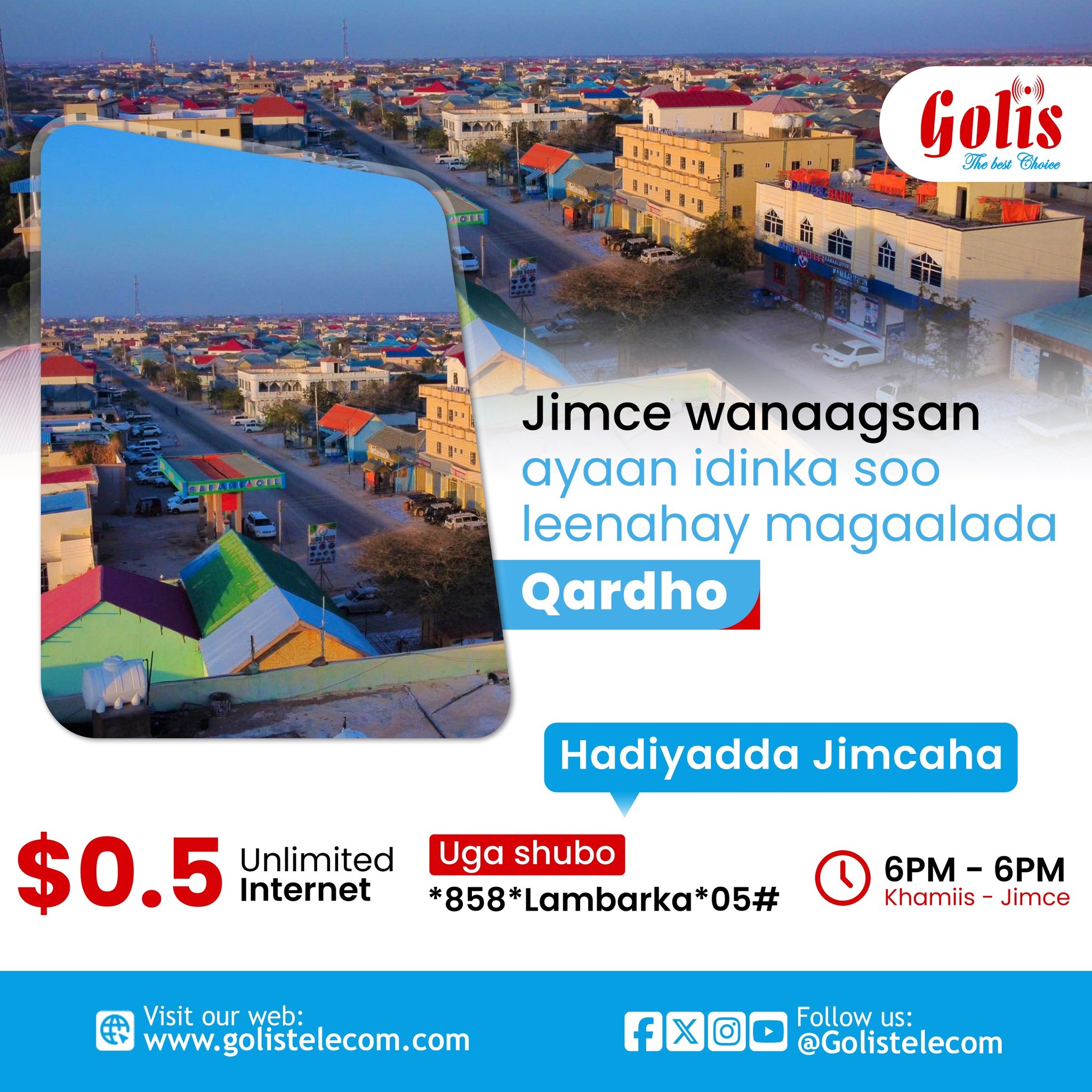 Golis - Macmiil, ka faa’iideyso xirmada Jimcaha, si aad u hesho ...