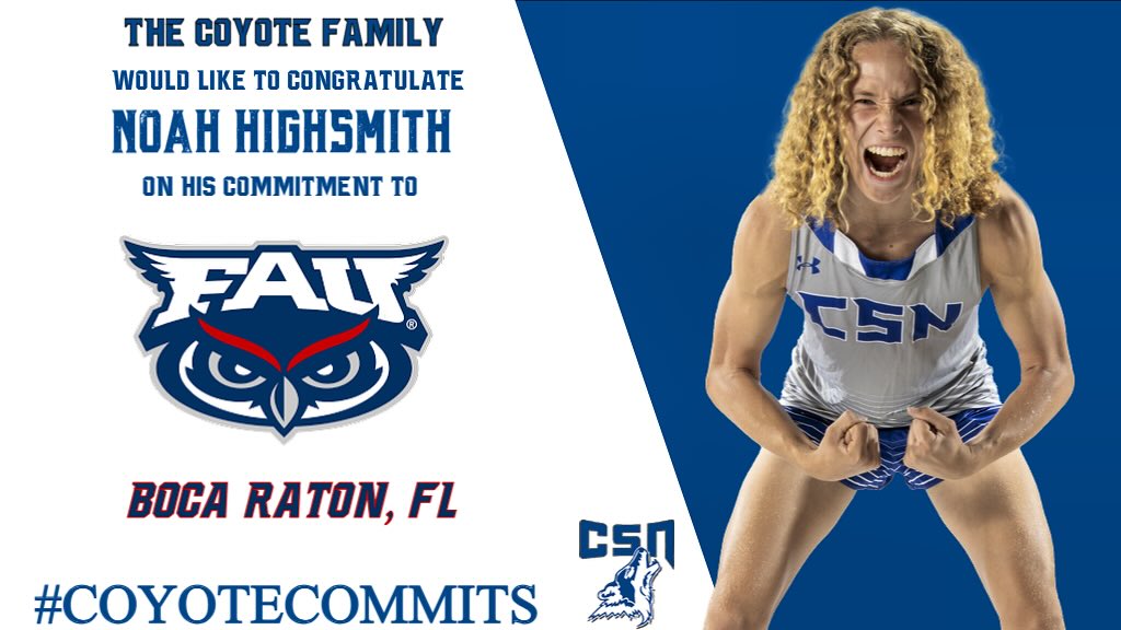 CSN - The Coyote Family is thrilled to congratulate Noah Highsmith on ...