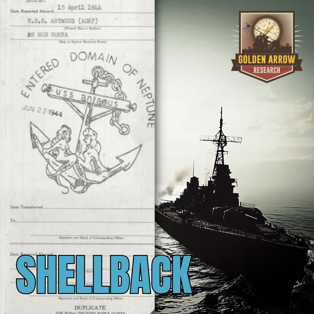 Golden - A nice custom 'Shellback' page for sailors who crossed the ...