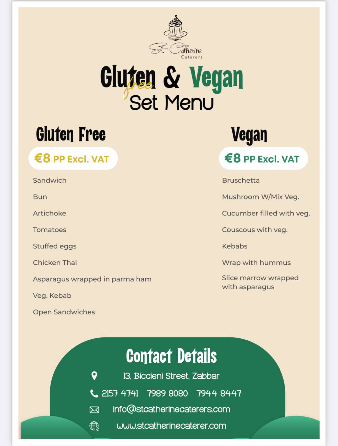 St. Catherine Caterers - 🎉 Introducing our brand new Vegan & Gluten ...