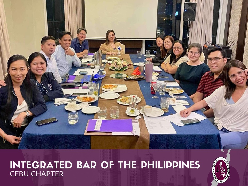 IBP - IBP Cebu October 17, 2024 On October 17, 2024, The Integrated Bar ...
