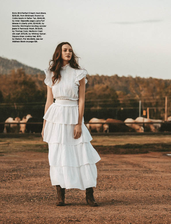 boho bird dress Oh la la! We're over the moon to see not one but TWO of our fabulous new-season styles gracing the style pages of @‌graziher magazine! Say hello to our Natural for Birds Size:3-4Y (Size - 22) Satin A-Line Dress – Electra Bird maxi or any small necessities
