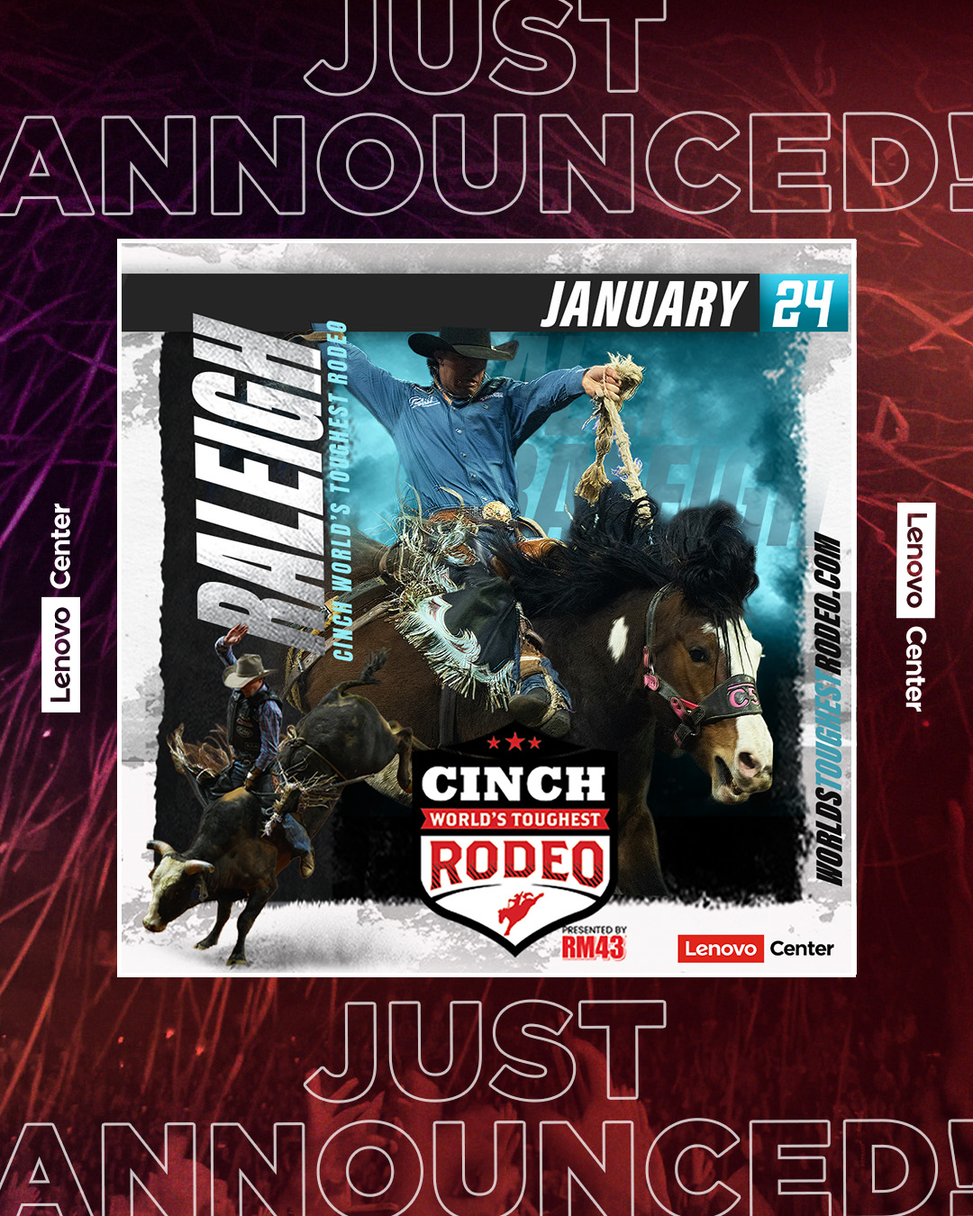 Lenovo Center - JUST ANNOUNCED! Cinch World's Toughest... | Facebook