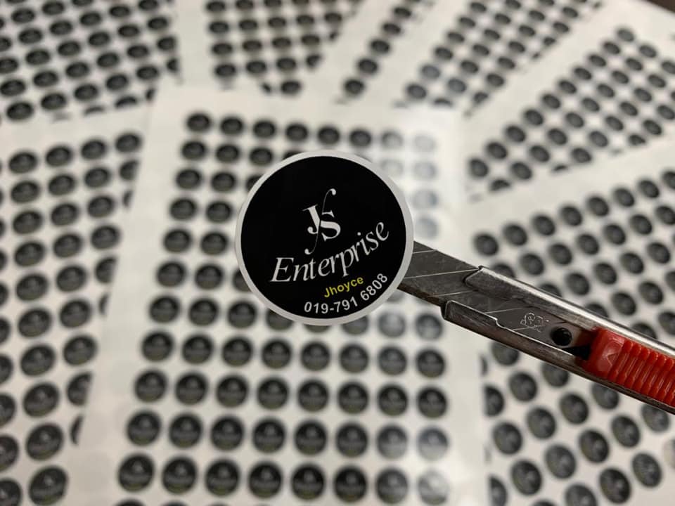 3cm 圆形 ★ Mirrorcoat 不防水贴纸 |... - ADz Label Stickers | Facebook