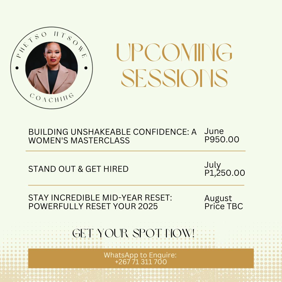 Phetso - I'm excited to share my upcoming coaching program lineup ...