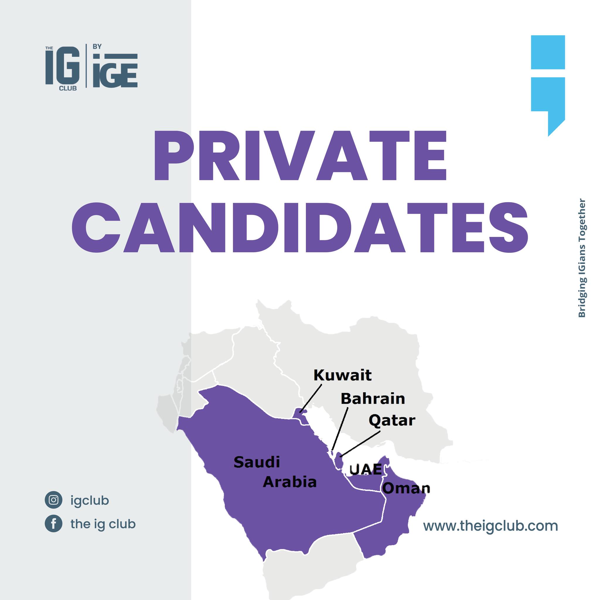 The IG Club - ال Private Candidates هم الطلاب الذين يسجلون... | Facebook