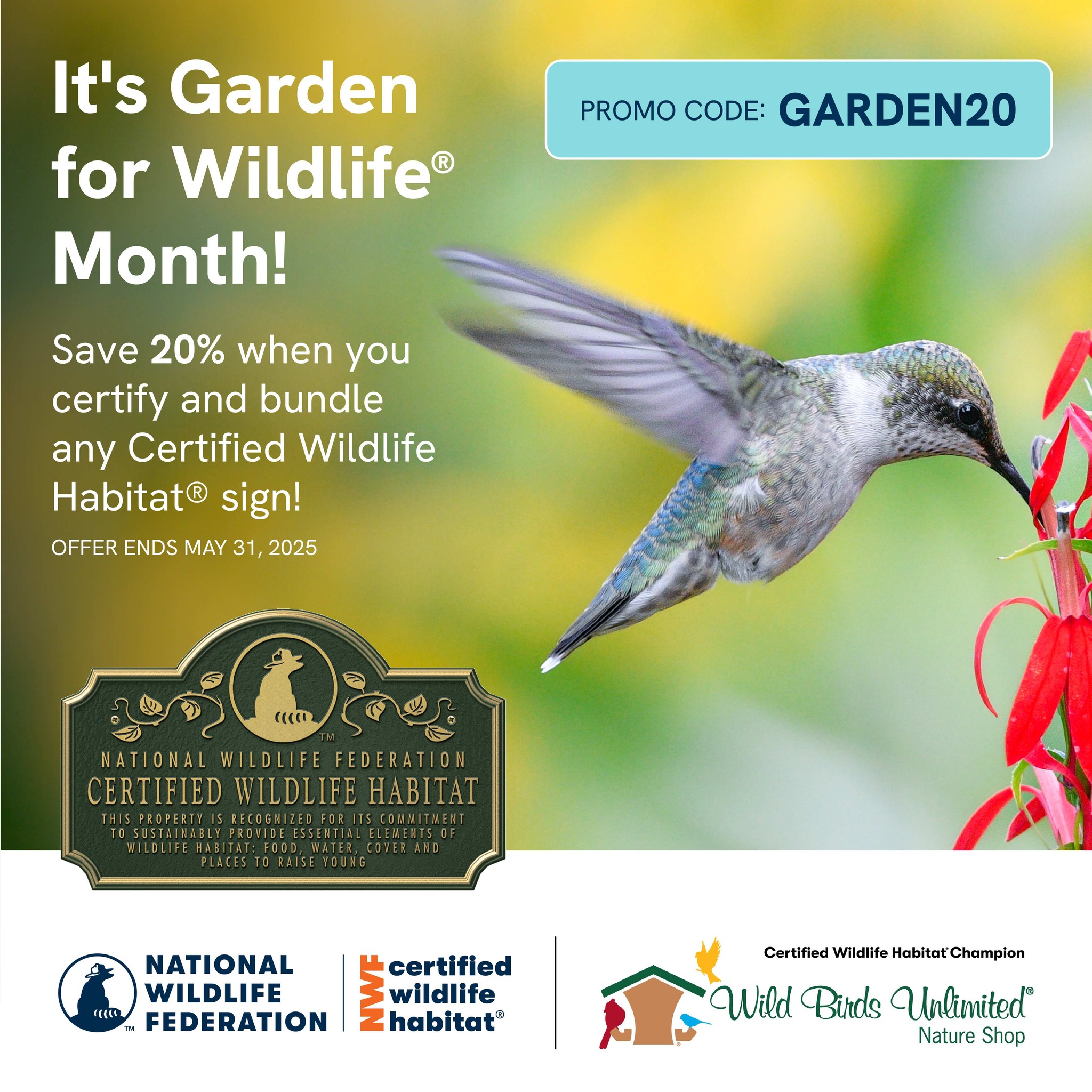 shopnwf.org - 🌿🌼 **Celebrate Garden for Wildlife Month!** 🌼🌿 No matter ...