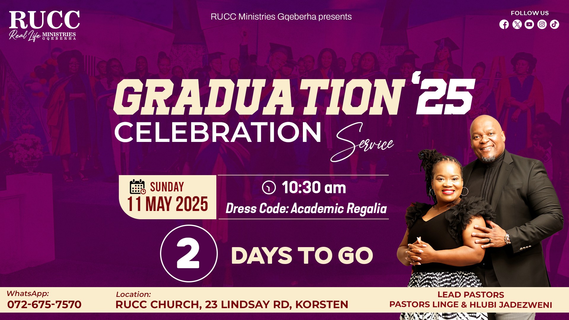RUCC - Only 2 days to go! 🎓 We’re getting ready to honour the Class of ...