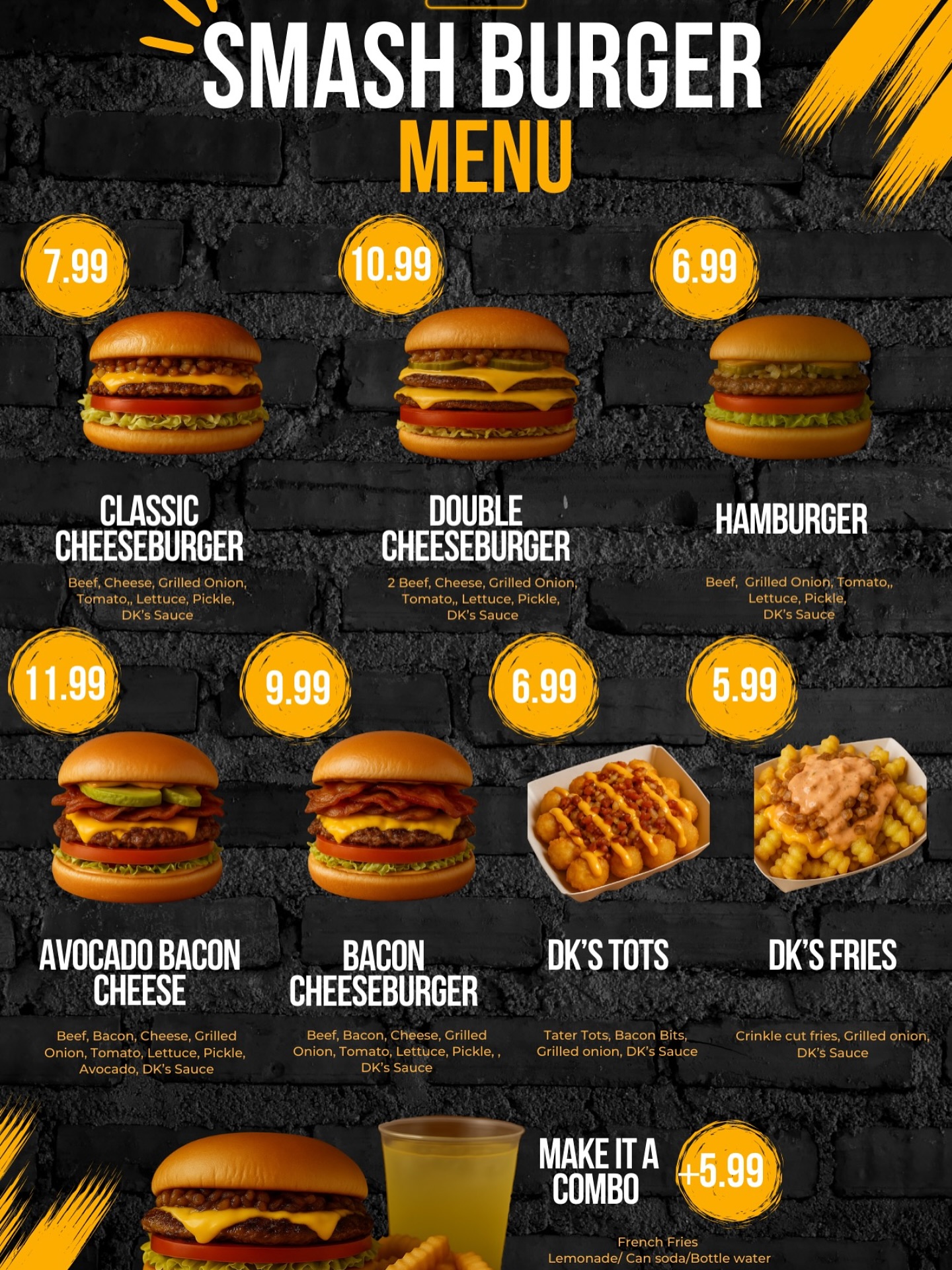 DK's - Smash your cravings 🍔🔥 DK’s new Smash Burger menu is here—crispy ...