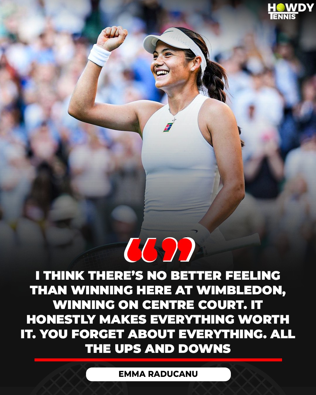 Howdy - Emma Raducanu on winning on Centre Court at Wimbledon 🔥 # ...