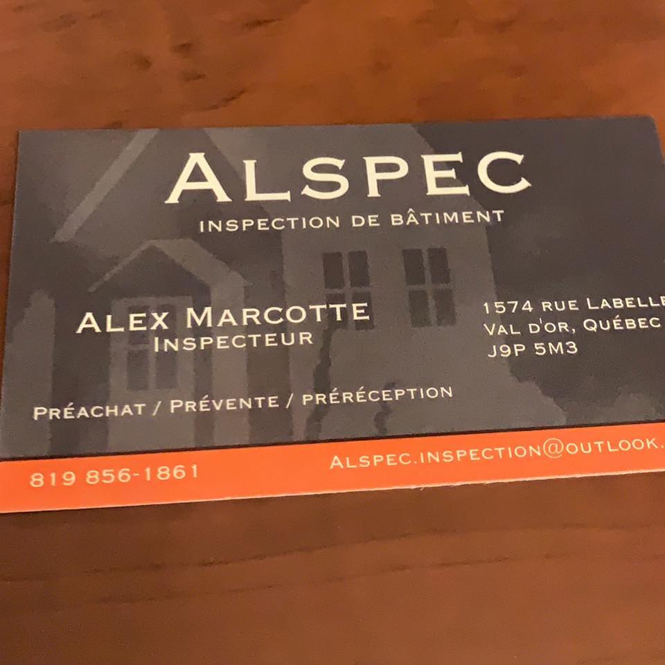 Alspec inspection de bâtiment | Val-d'Or QC