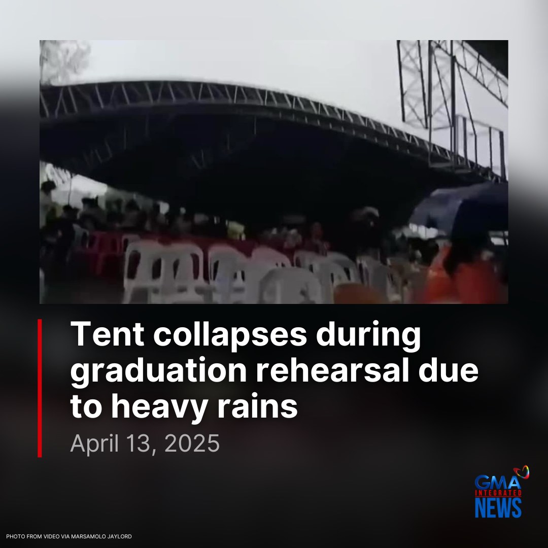 GMA - A tent at a school in Carmen, Davao del Norte collapsed during a ...