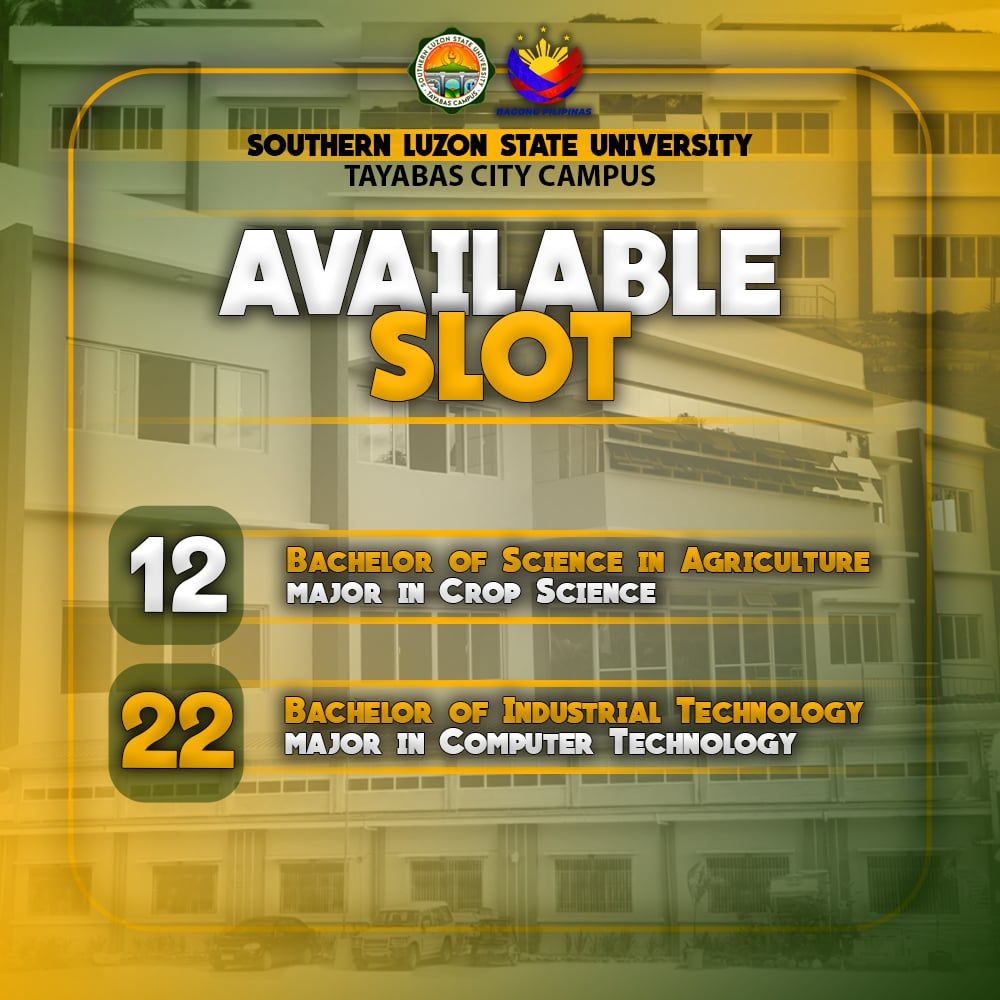 South... - Southern Luzon State University-Tayabas City Campus
