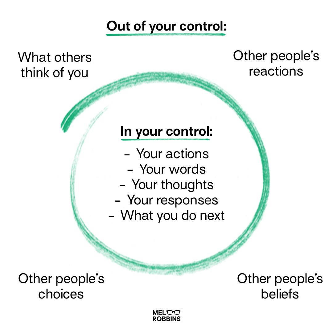 Mel Robbins - Here’s the truth: You can’t control... | Facebook