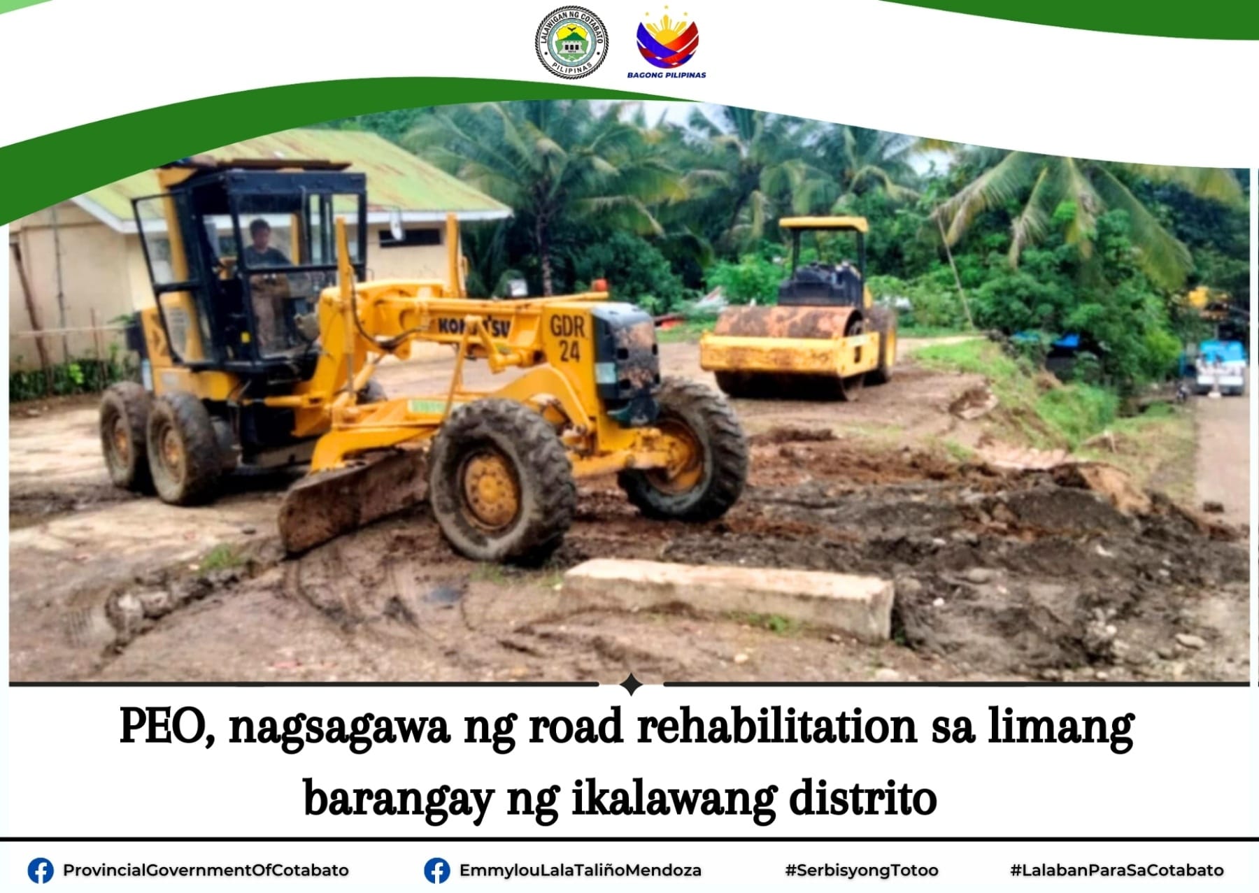 Emmylou - Patuloy ang pamahalaang panlalawigan sa pagsasagawa ng road ...