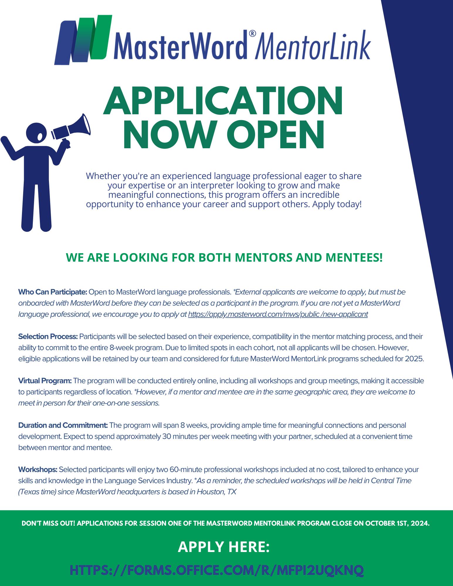 MasterWord - 🎉 Applications Now Open! 🎉 We’re excited to...