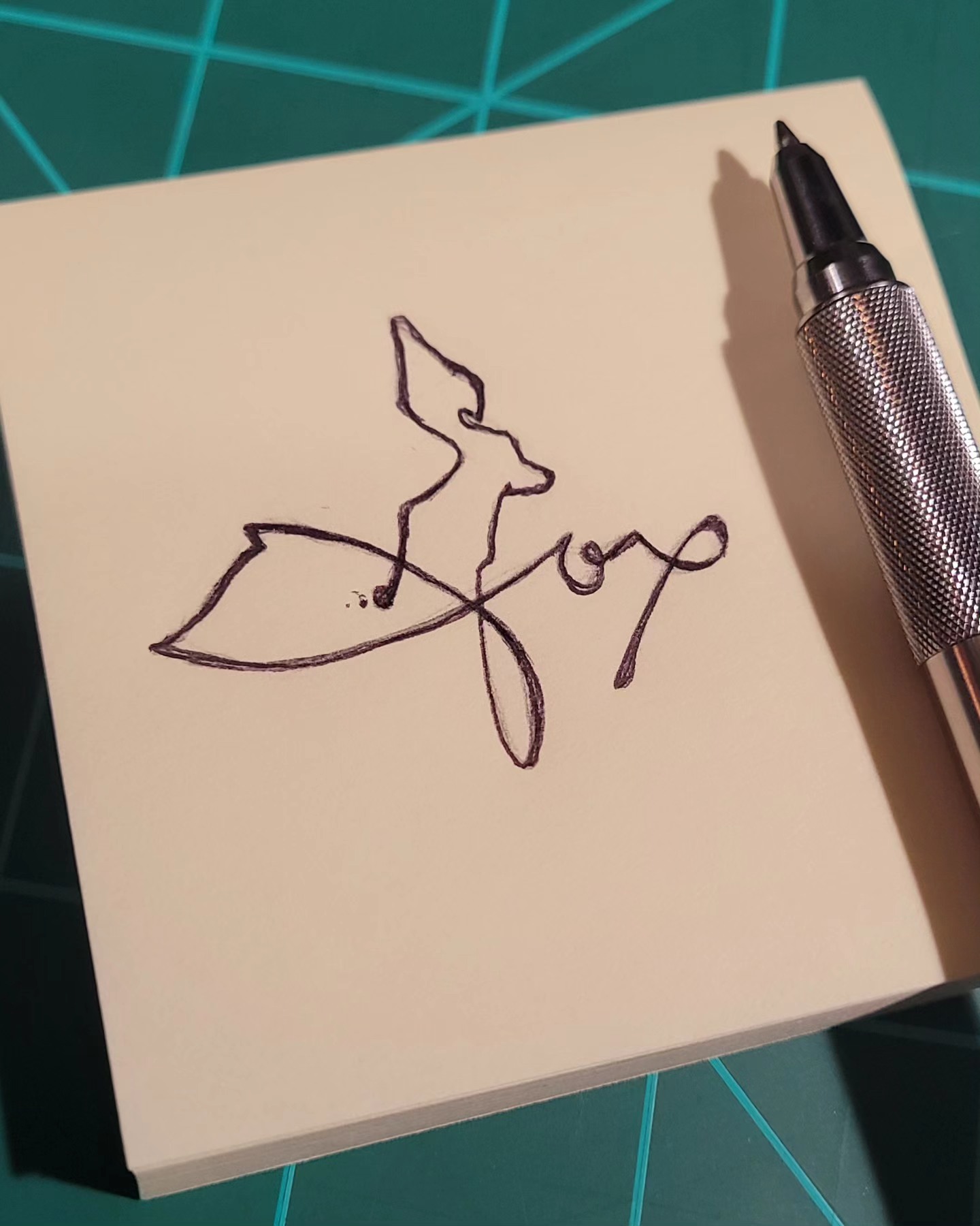 Art - Fox 🦊 #signature #cursive #handlettering #fox #animals # ...