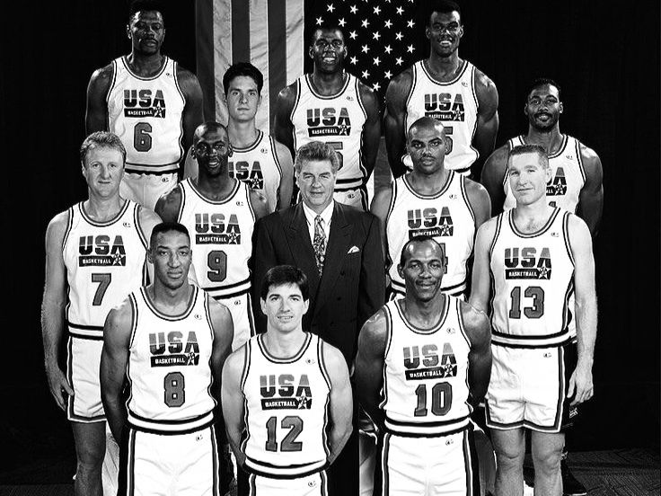 The 1992 United States men's Olympic basketball team, famously