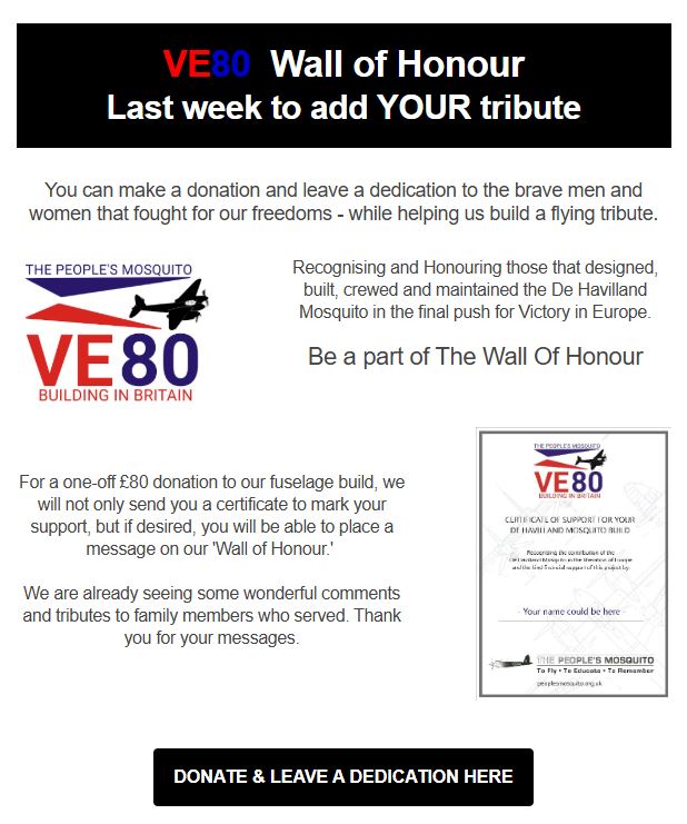 The People's - Pay your tribute to our #VE80 #veday80thanniversary # ...