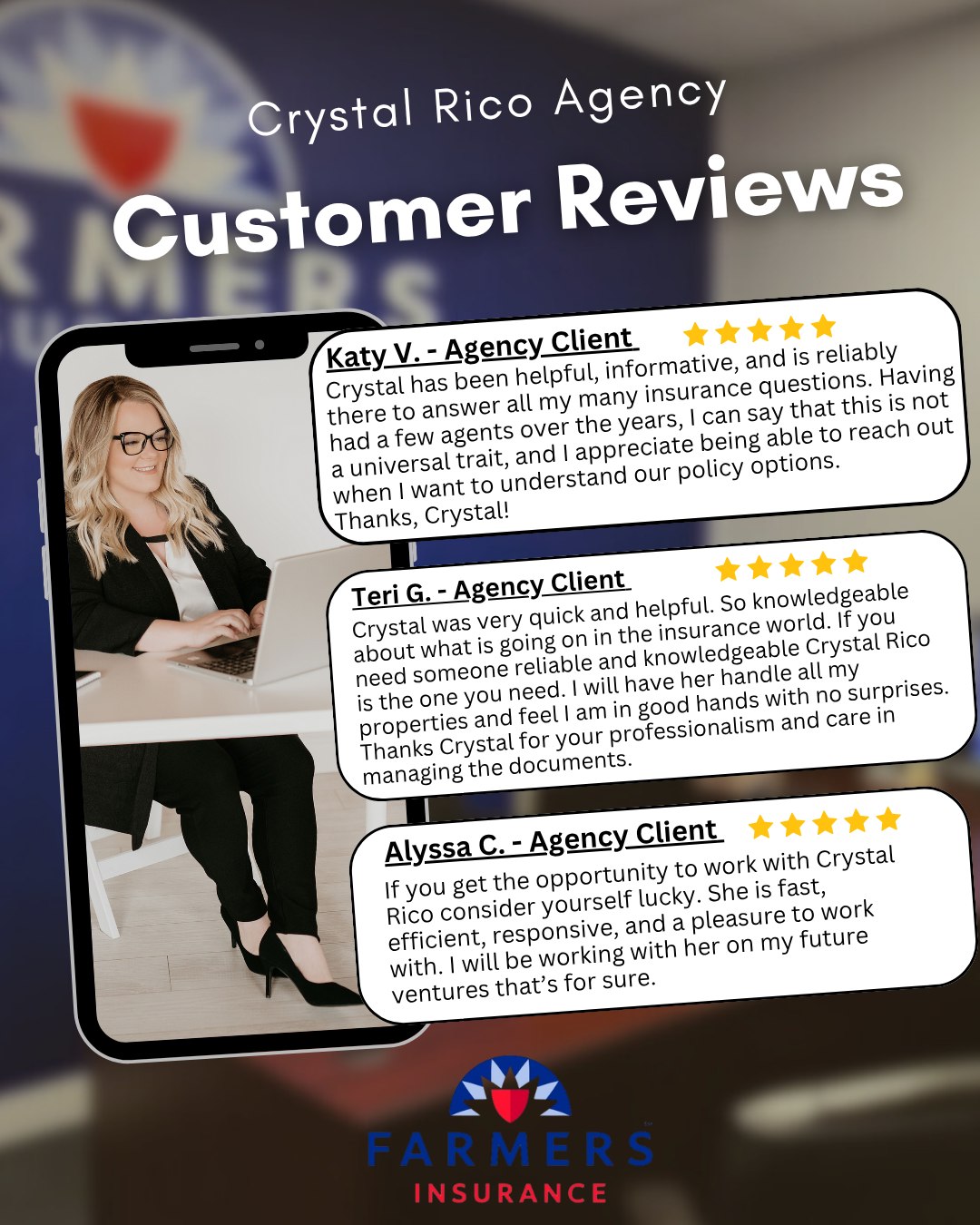 Crystal Rico Farmers Insurance Agent | Dixon CA