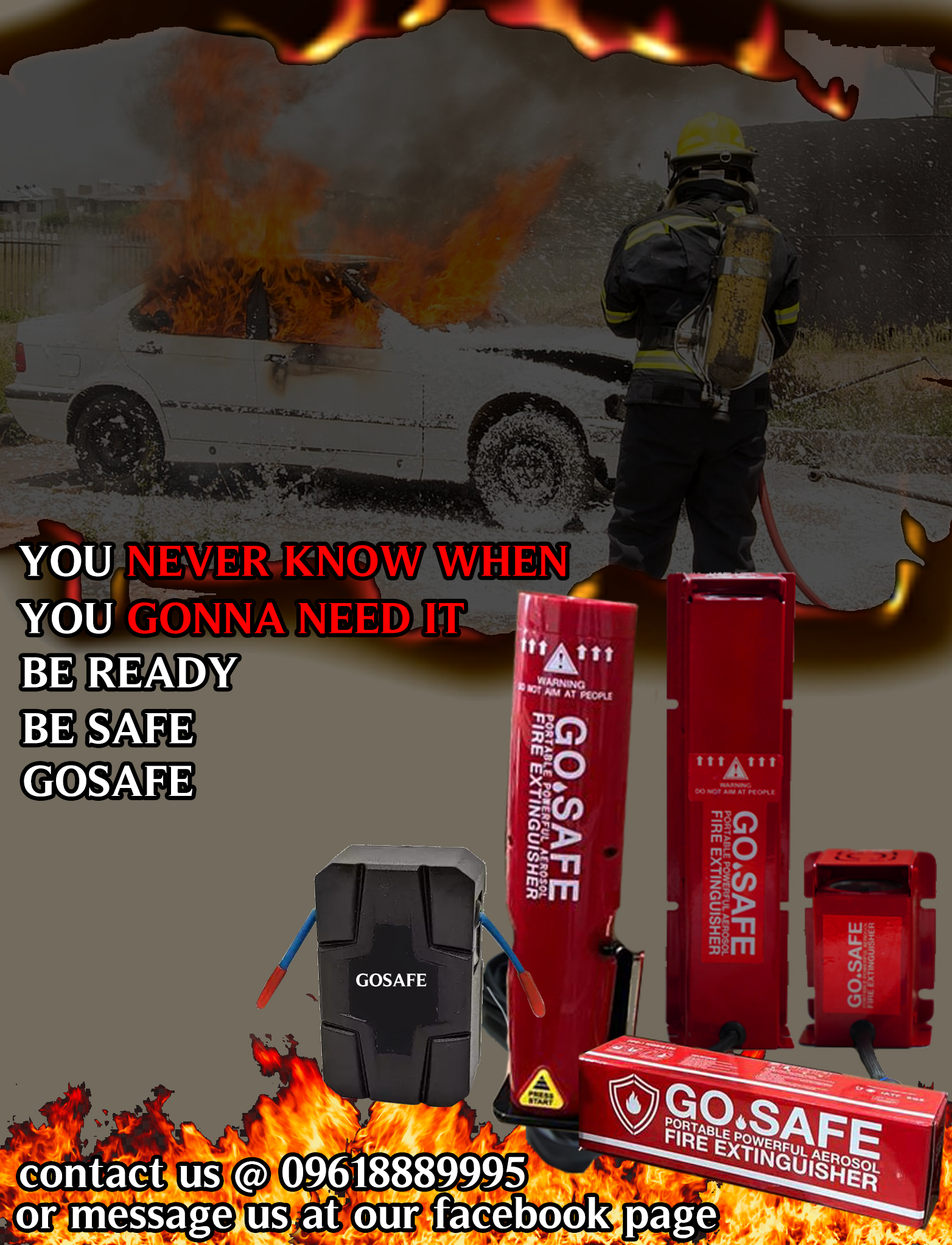 GoSafe Aerosol Fire Extinguisher