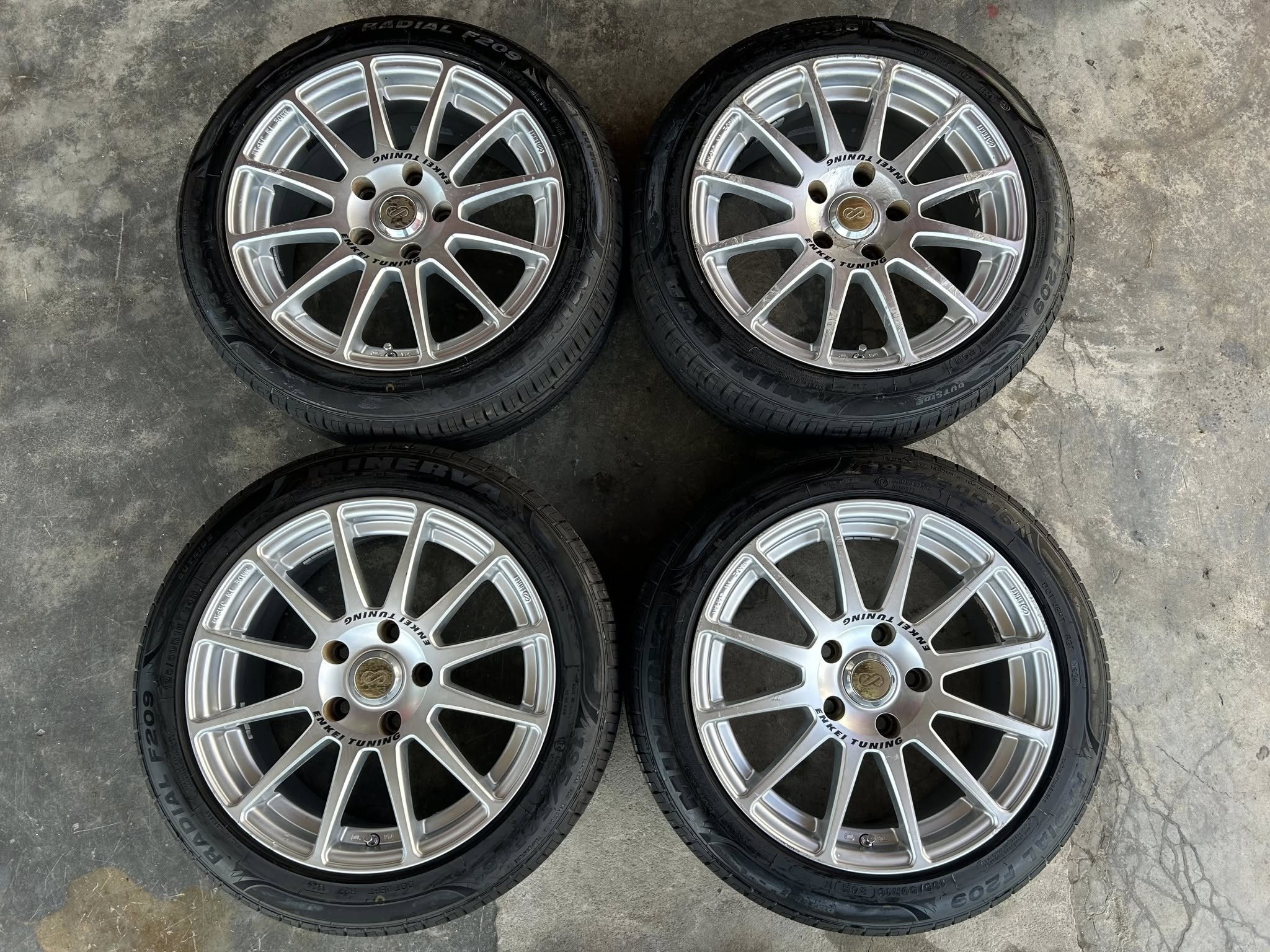 Enkei Tuning SC03 16x7 +43 5x114.3 Complete Caps No Tires