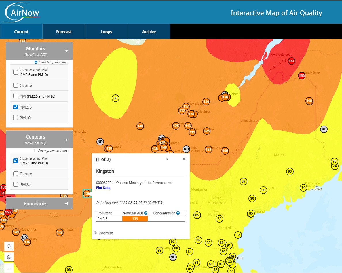 With unhealthy air... - US National Weather Service Gray ME | Facebook