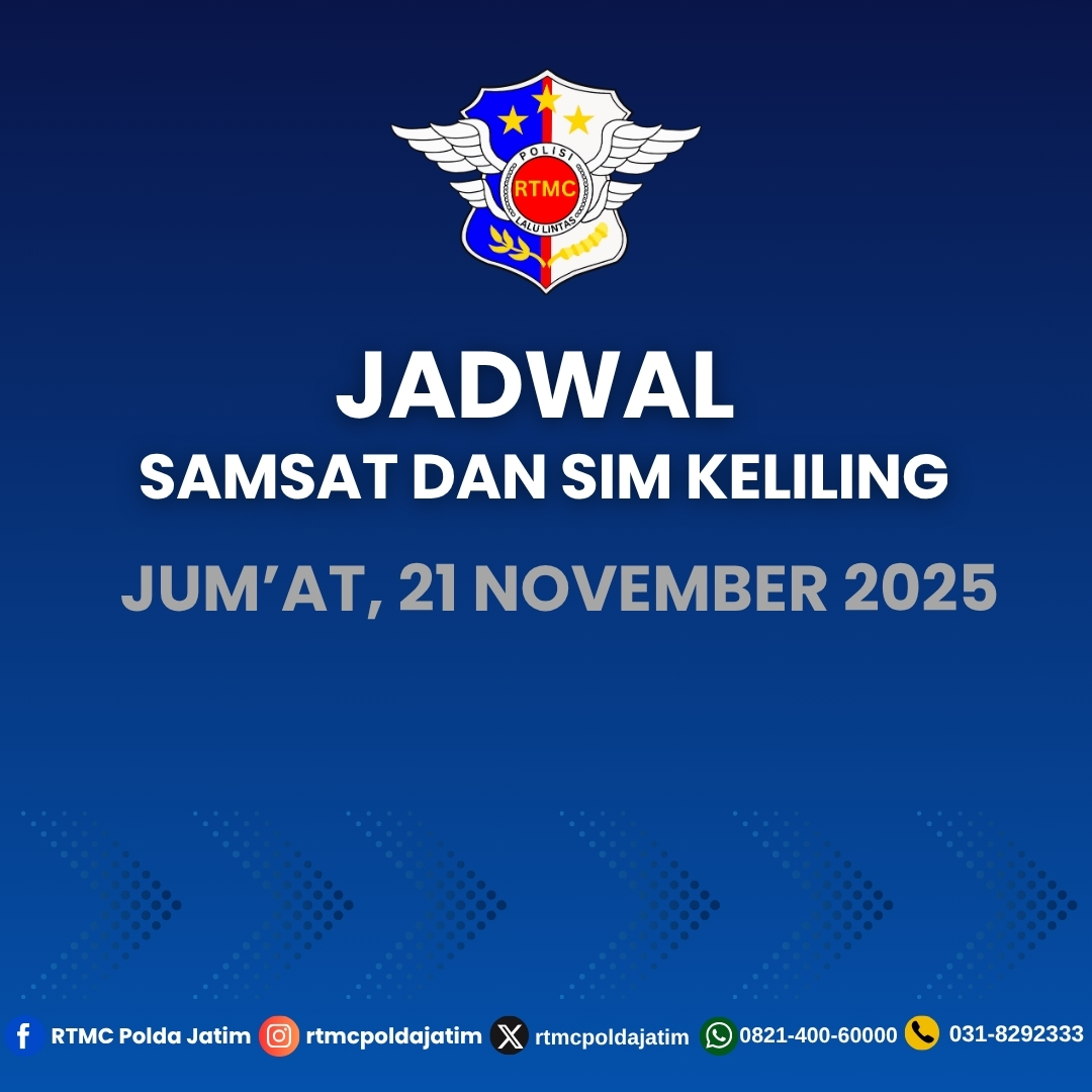 📢 JADWAL PELAYANAN SIM &... - RTMC Ditlantas Polda Jatim | Facebook