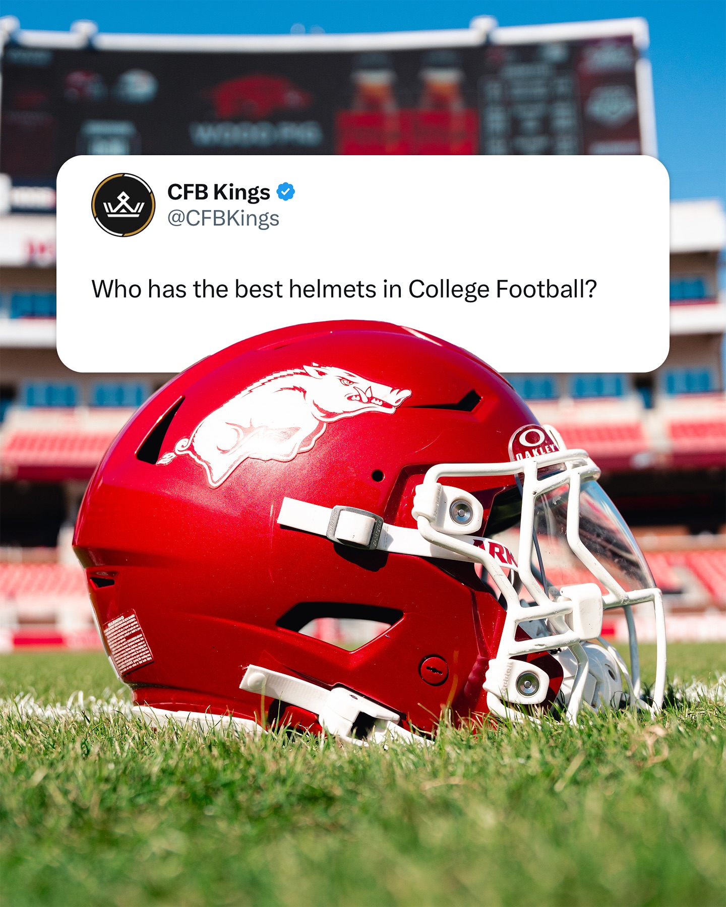 arkansas football team helmet Razorbacks With the addition of the Arkansas Razorbacks Riddell Speed Collectible Football Helmet to your sports collection Riddell SEC Team Full Size