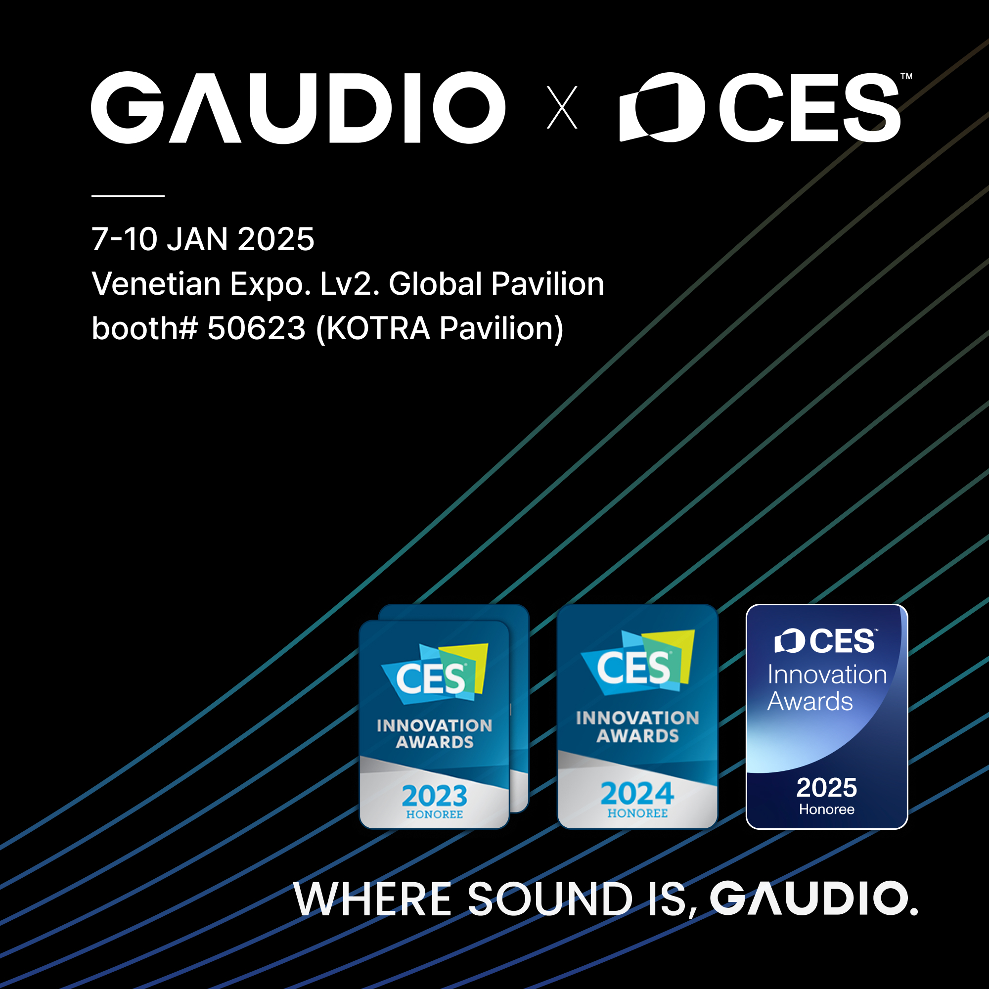 Gaudio - 🔊 Sound innovation starts here at #CES2025! Explore how we’re ...