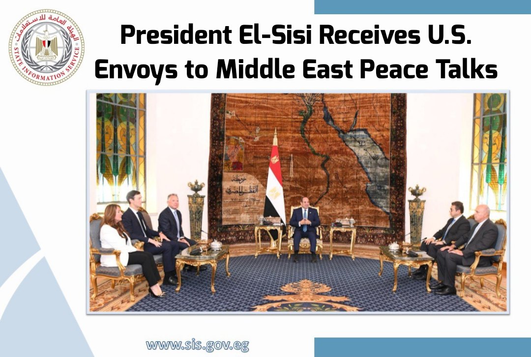 Egypt - 🤝 At Al-Ittihadiya Palace, President Abdel Fattah El-Sisi ...