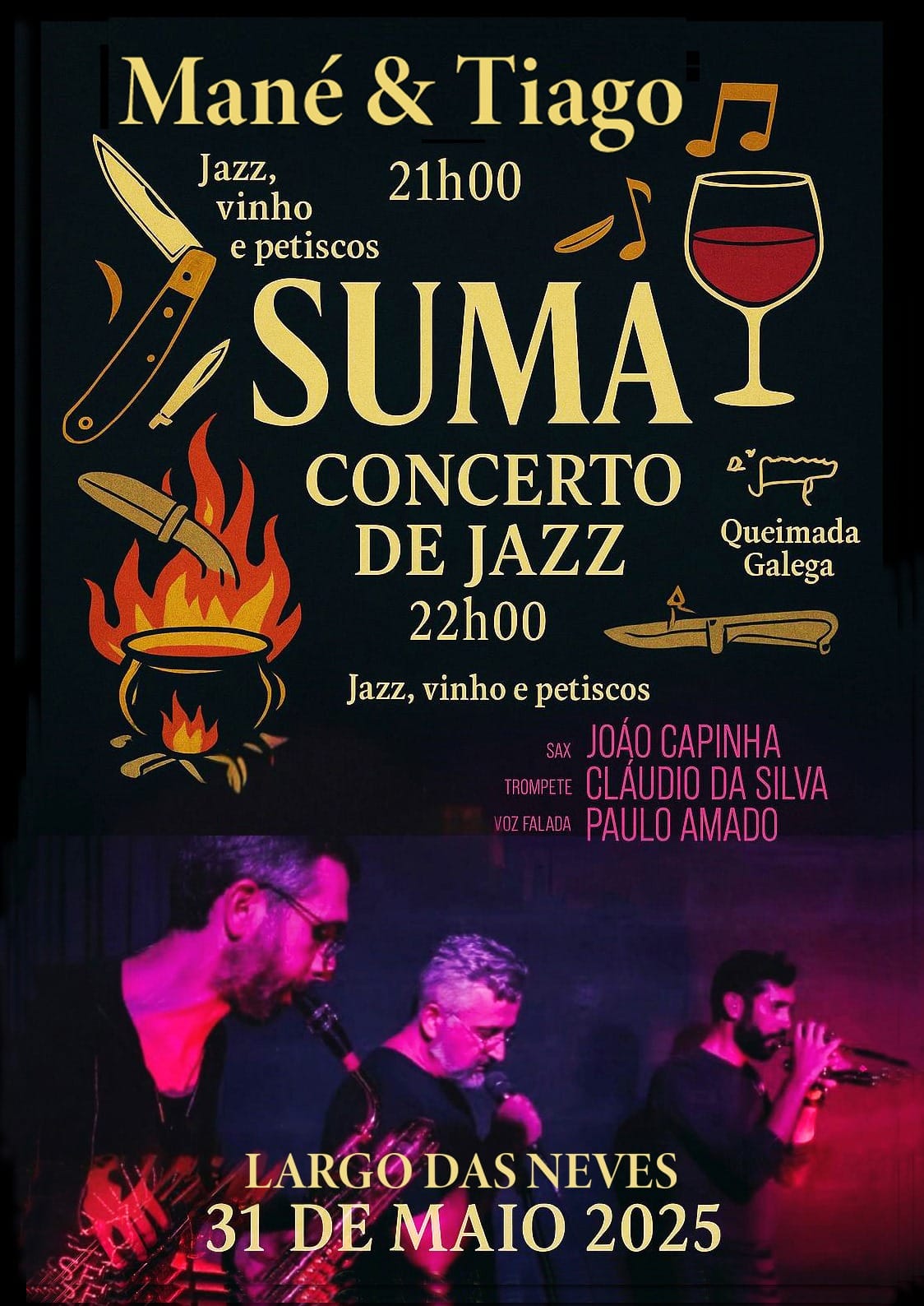 Núcleo - Noite de Jazz, Vinho e Petiscos! 🍷🔥 🗓 31 de Maio de 2025 📍 ...