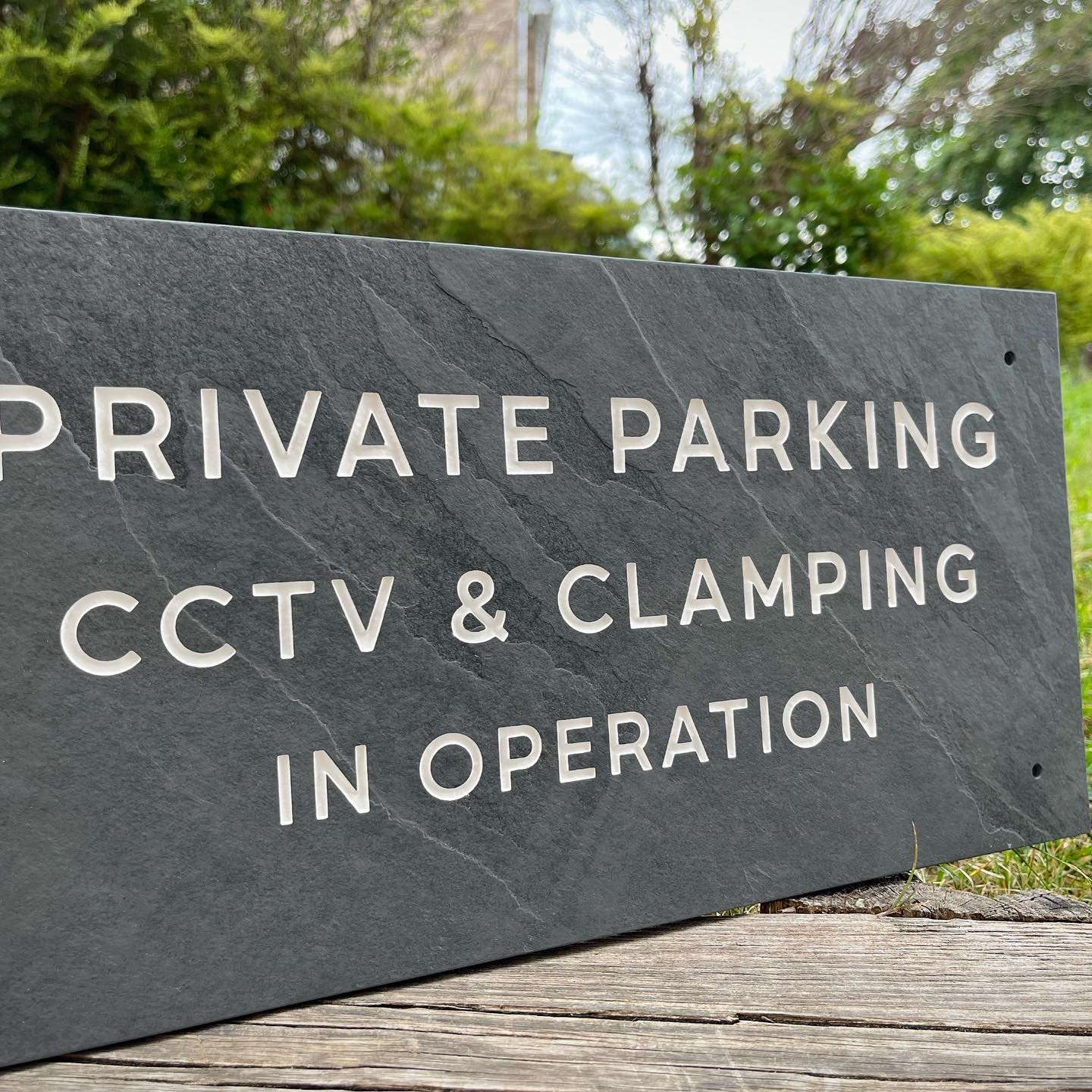 Riven Stone and Slate Signs