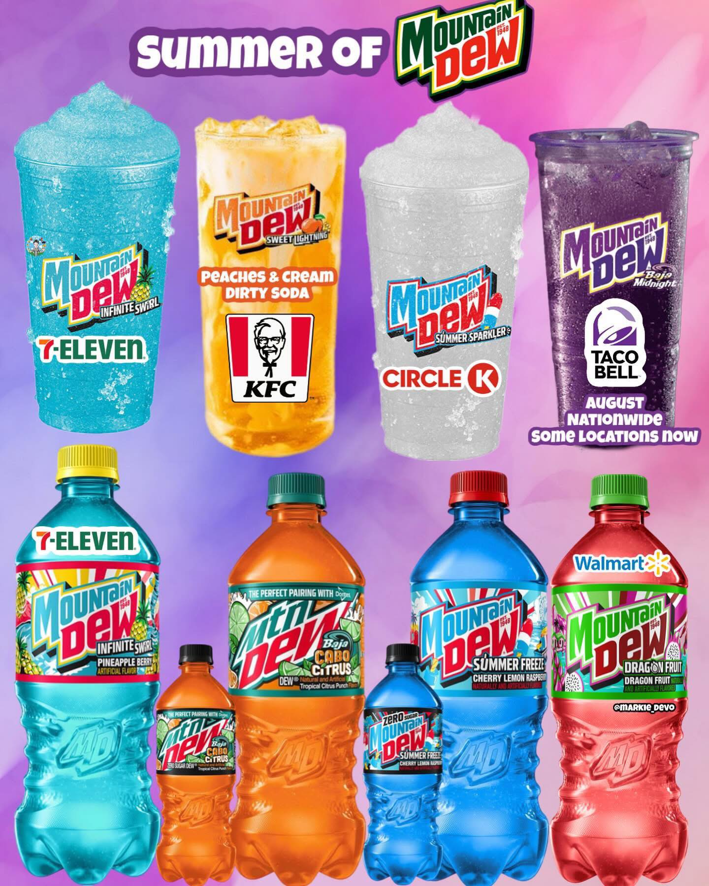 Mtn Dew Army - I Dew enjoy a summer of Mtn Dew!🥤🫲🏻😎🫱🏻🥤... | Facebook