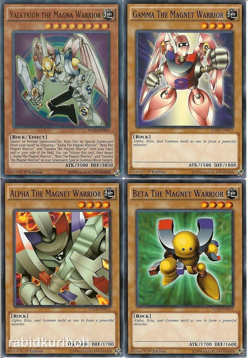alpha beta gamma yugioh deck YU-GI-OH! - The Electromagnet Warrior (SDMY-EN002) - Structure Deck: Yugi MUTO - 1st Edition Alpha + Beta + Gamma