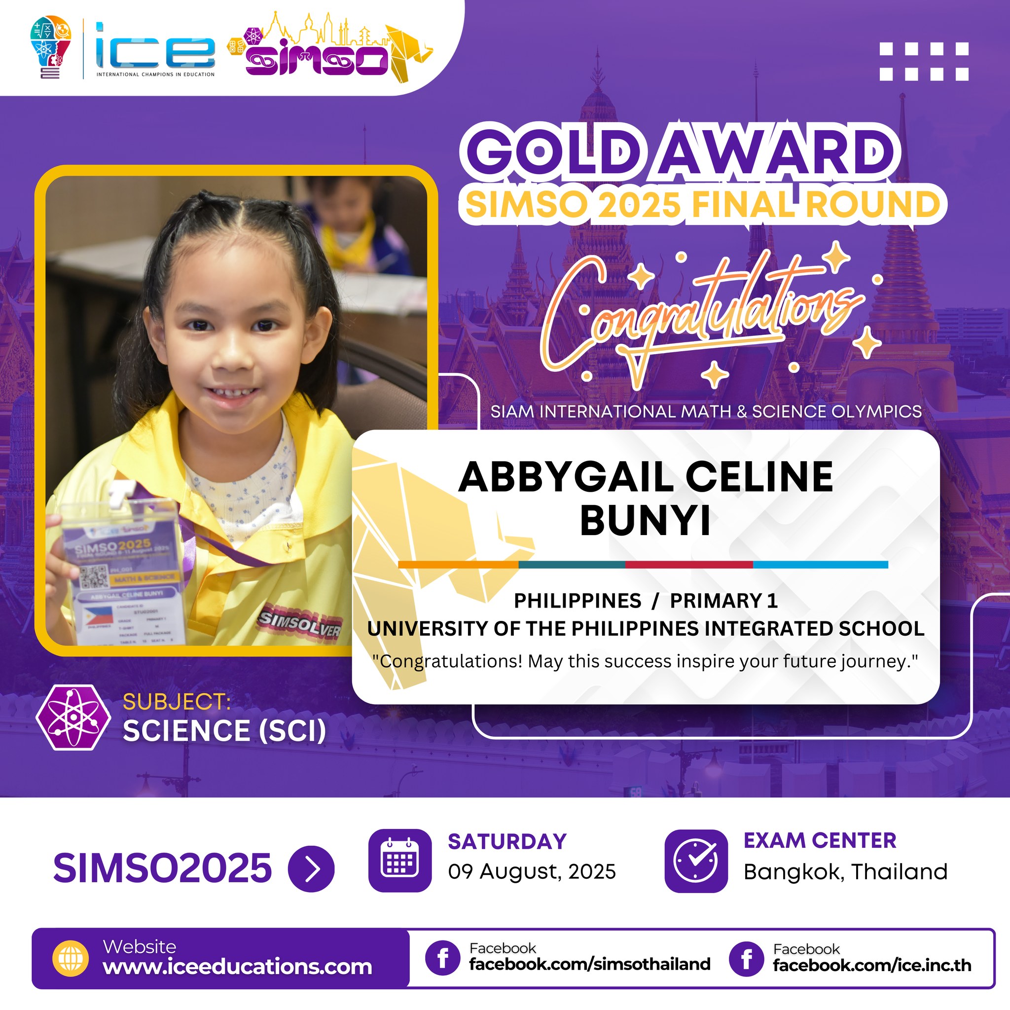SIMSO Thailand - 🎉 Congratulations to our talented... | Facebook