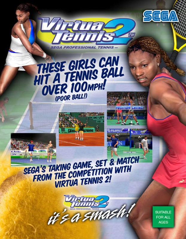 Jeu Dreamcast Power Smash 2 (Virtua Tennis) Version NTSC-J Japon - Avec Spine Card, Bon état