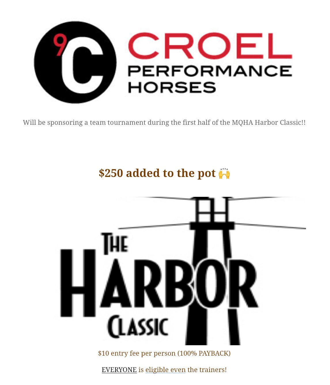 So we’re doing something fun at... - Croel Performance Horses | Facebook