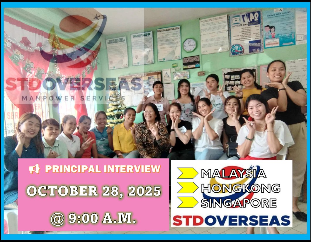 PRINCIPAL INTERVIEW for MALAYSIA, HONGKONG and SINGAPORE