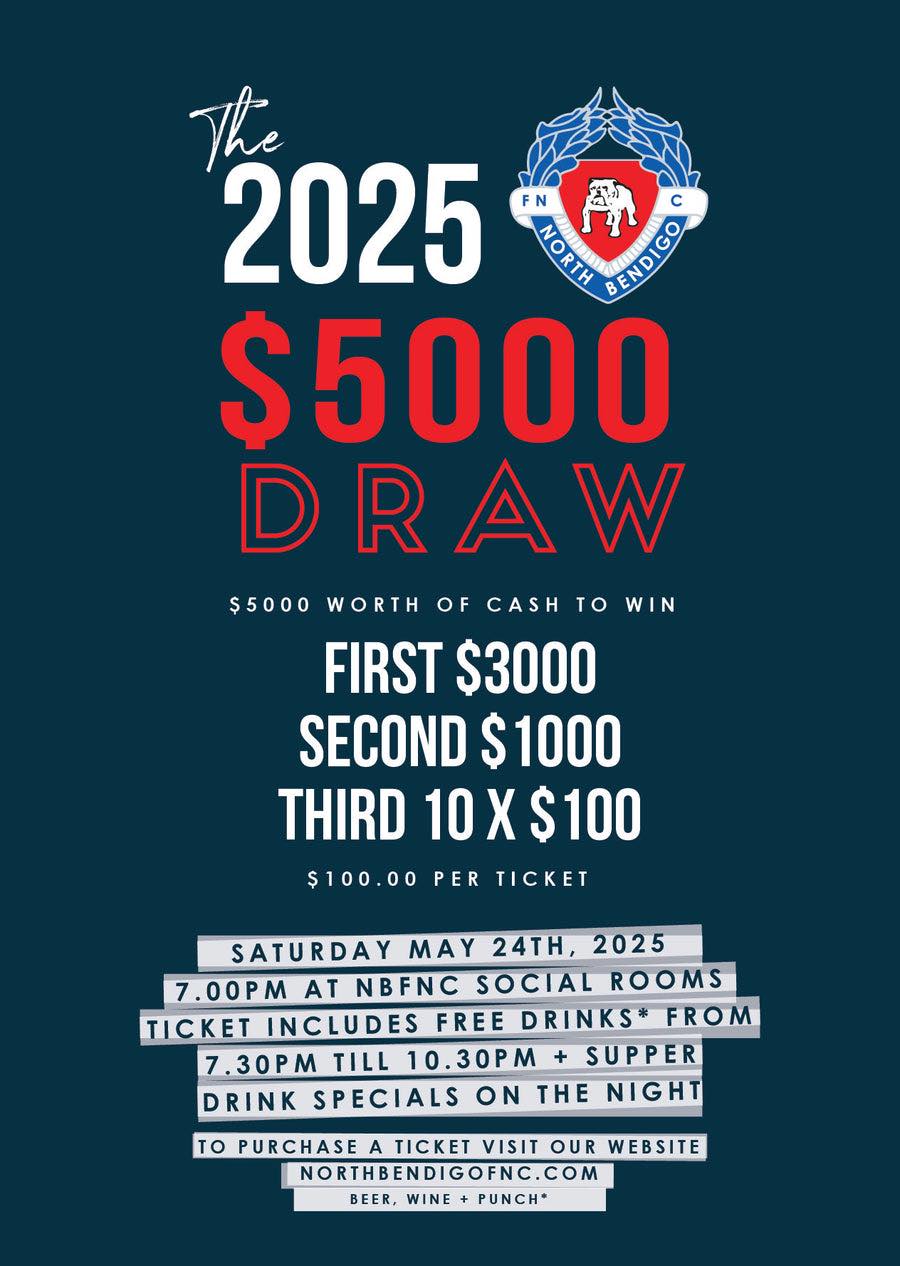 North - Our annual $5,000 Draw is back! Saturday 24th of May. You can ...