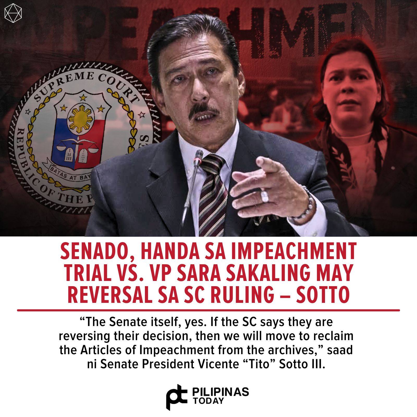 Pilipinas - Handa umano ang Senado para sa pagsasagawa ng impeachment ...