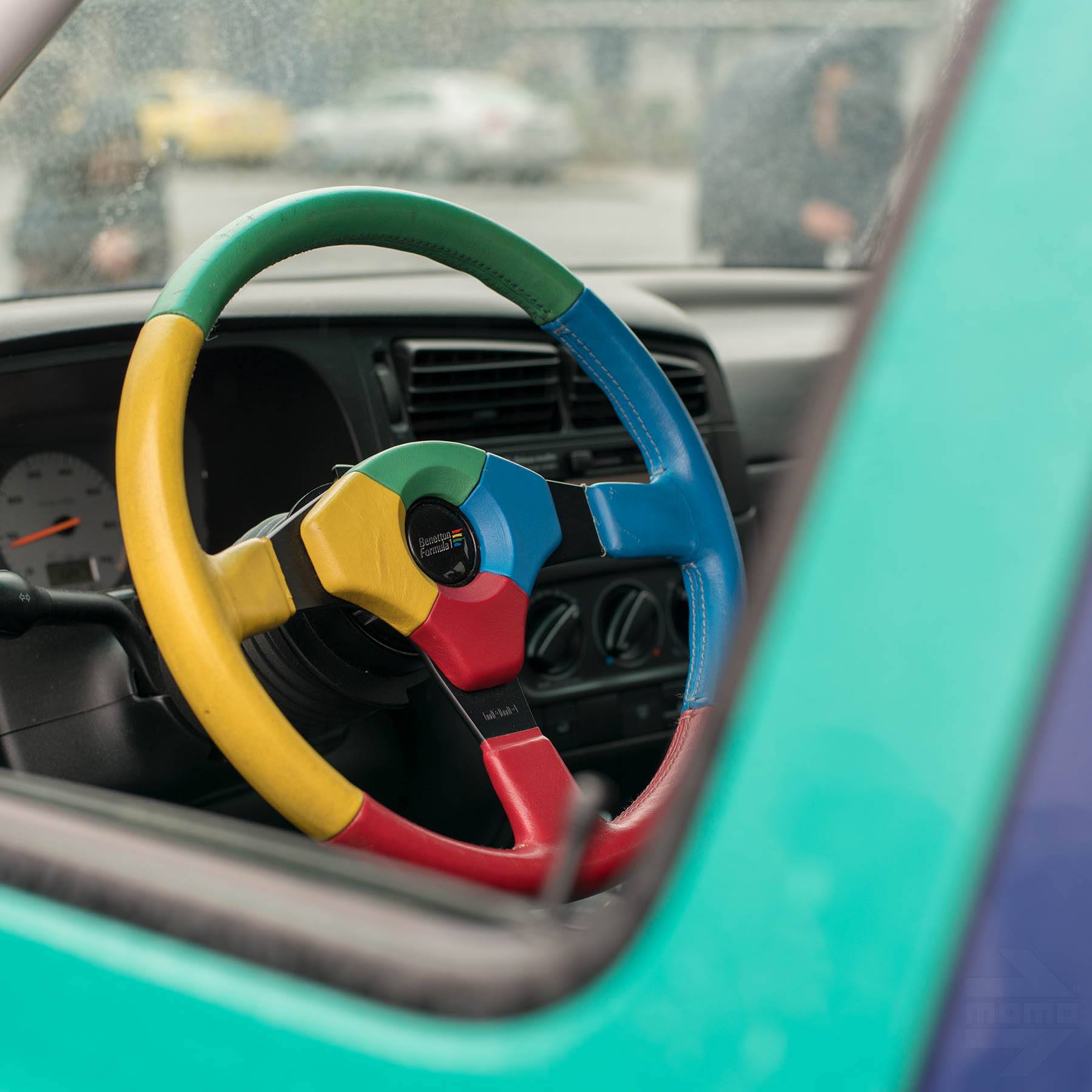 MOMO ホーンボタン BENETTON FORMULA F1 TEAM 当時物 Vintage United